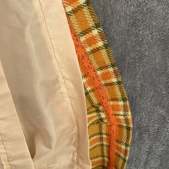 Vintage long plaid Dripsey Mills Ireland Wool maxi skirt preppy cottage 25w39L - Picture 3 of 6
